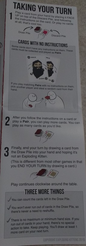 The rules of Exploding Kittens